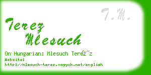 terez mlesuch business card